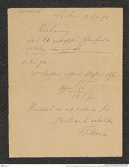 Nachlass Franz Steindachner, Brief von Franz Sikora an das k.k. naturhistorische Hofmuseum (10.06.1896), Inv.Nr. 482.05, Seite 1